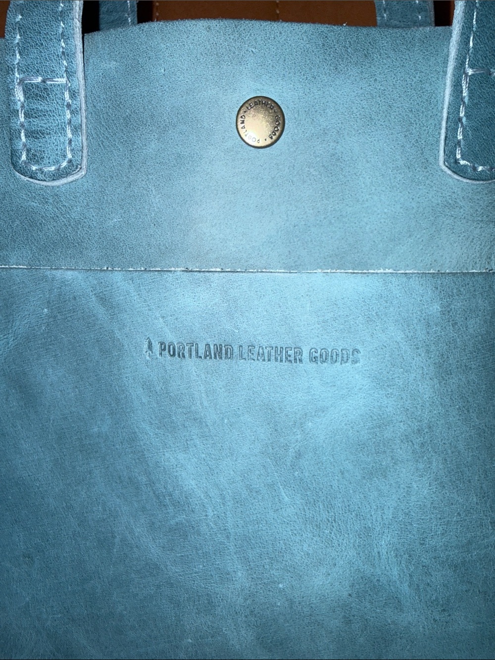 Portland Leather ~ Mini Crossbody ~ AQUA 🩵 - Picture 3 of 7